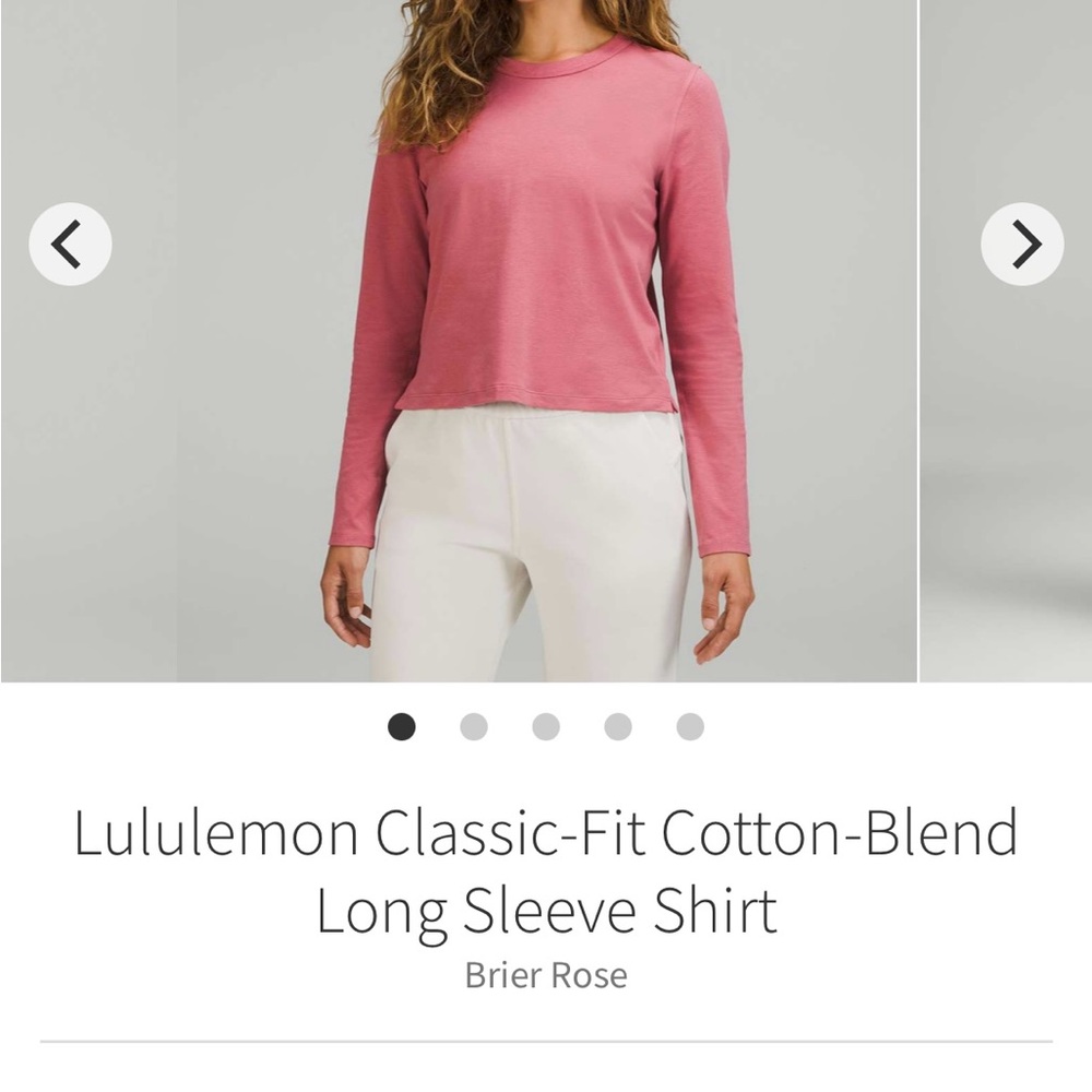 lululemon athletica Brier Rose Long Sleeve Top
